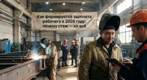 Зарплата рабочего 2026: как стаж влияет на доход и что ещё важно